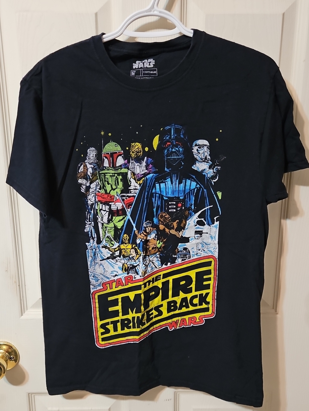 Star Wars Graphic Tee with Multicolor Empire Strikes Back Design